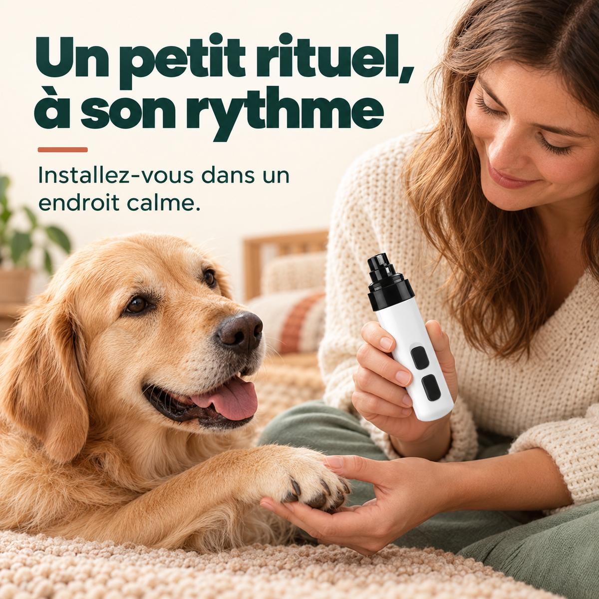 Un petit rituel, à son rythme, dans un endroit calme
